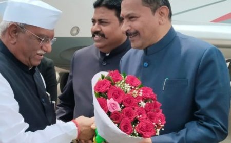 राजस्थान  के राज्यपाल हरिभाऊ बागडे  का शहेर मे  आगमन !