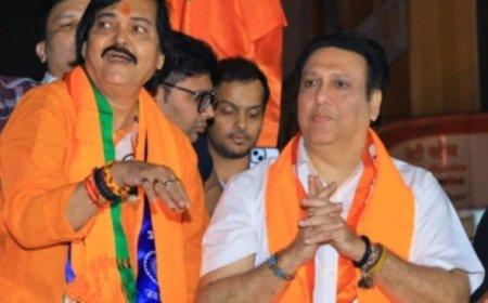 शिवसेना शिंदे के उम्मीदवार  प्रदीप जैस्वाल  का  प्रचार  करने शहेर  मे  निकले फिल्म  अभिनेता गोविंदा !!