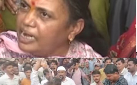 वाल्मिक कराड पर मकोका की कार्वाही, पत्नी ने जरांगे पर साधा निशाना, कराड समर्थक का बिड पुलिस थाने के आगे जमावडा आत्मदहा का प्रयास