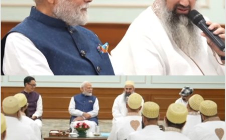 Live long… live long… our leader, Modi, live long! The Bohra community—are they friends or traitors of Muslims? Praising the government for the Waqf Bill… appealing to the government to exclude the Bohra community from the Waqf!