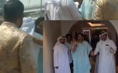 दुबई में बागेश्वर धाम सरकार का भव्य स्वागत...