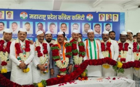 काँग्रेस के नवनियुक्त ज़िलाध्यक्ष किरण पाटील डोणगावकर  ने पदभार  किया  ग्रहण