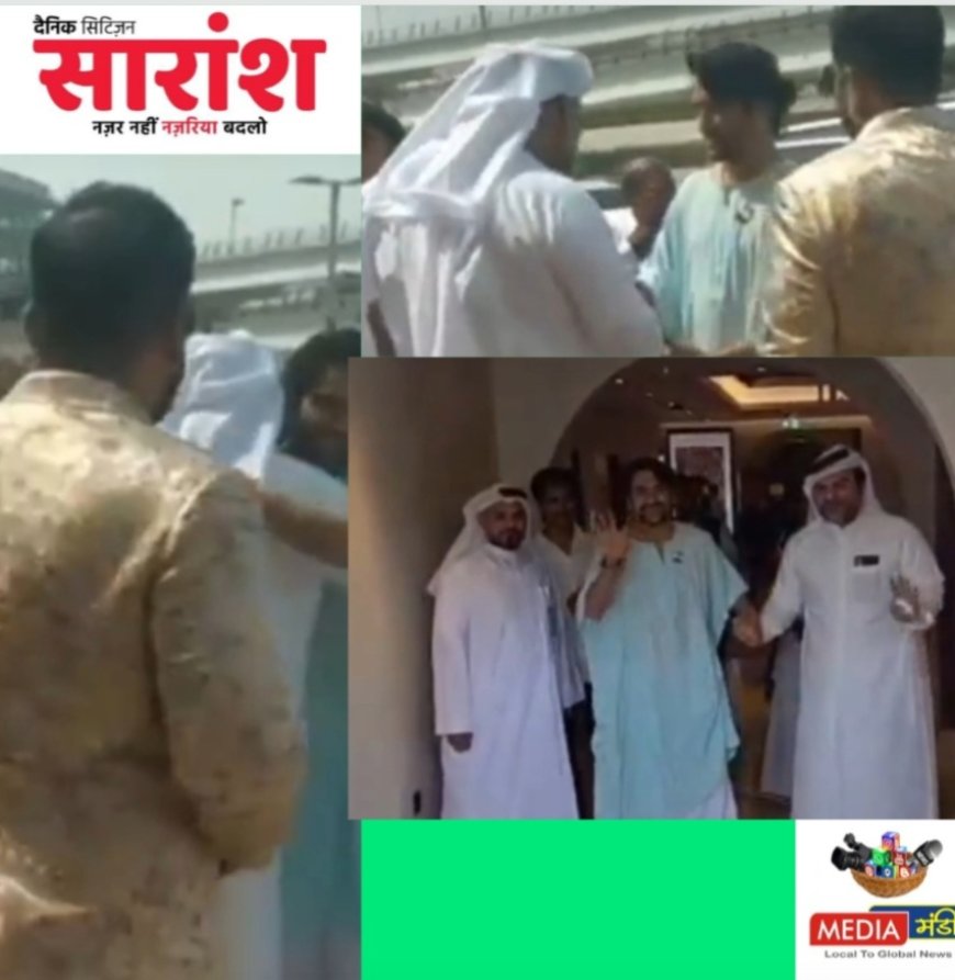 दुबई में बागेश्वर धाम सरकार का भव्य स्वागत...