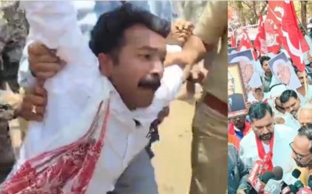 शिवाजी कोण होता किताब को लेकर  गायकवाड-आंबी विवाद ने पकड़ा तूल, कम्युनिस्टों का बुलढाणा में धडक मोर्चा