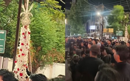 माह-ए-मोहर्रम की आमद पर मातमी जुलूस निकाला गया !